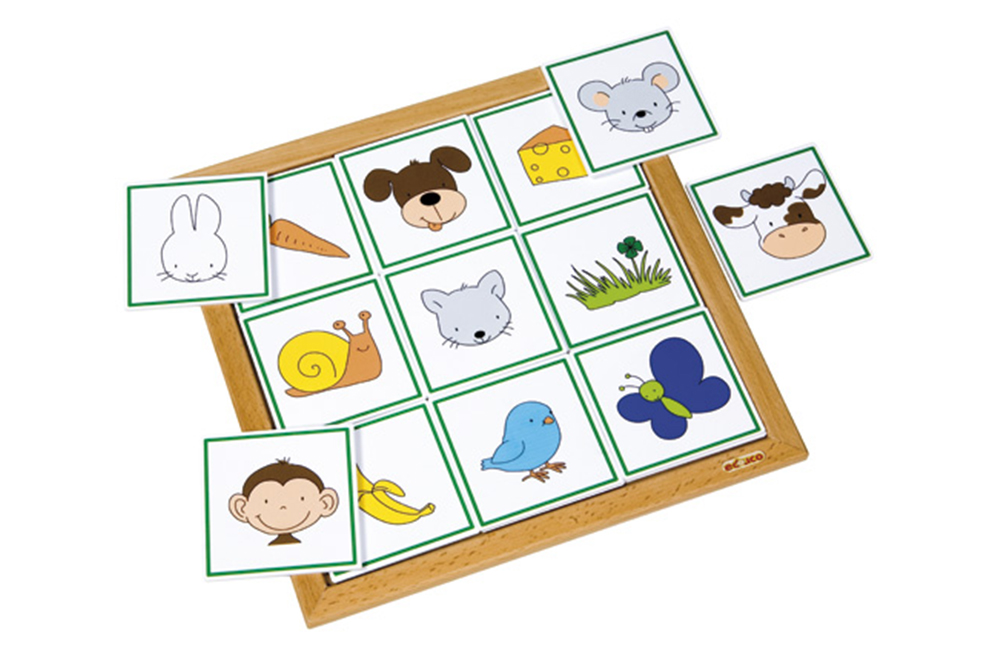 educo 動物邏輯線索系列-動物食物組