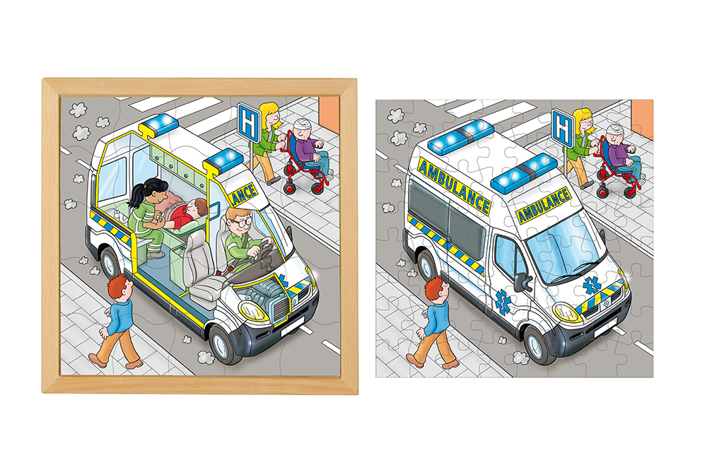 救護車透視拼圖  