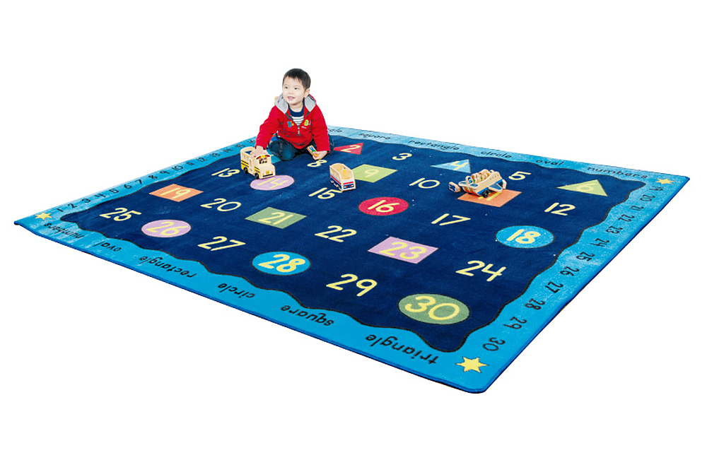 數字形狀教學毯-加厚