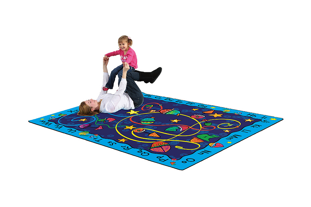 字母帆船教學毯-加厚