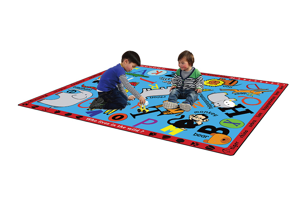 多彩的野生動物教學毯（加厚）