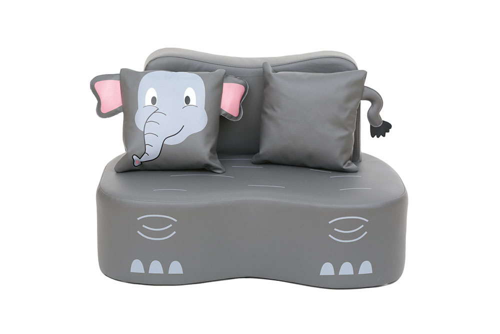 雙人動物沙發-大象
