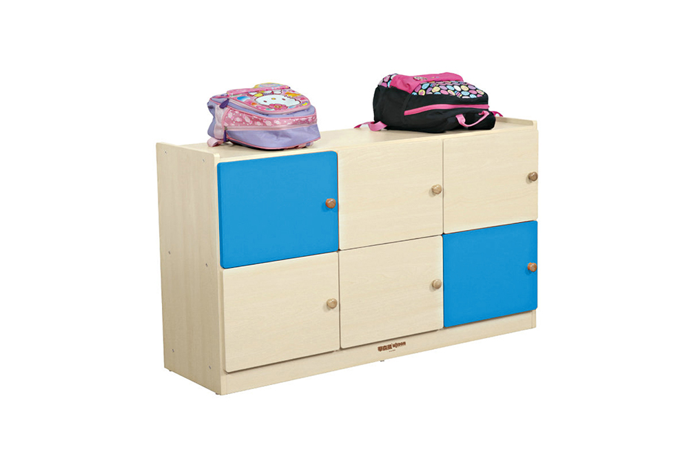 通用橫式6格書包櫃