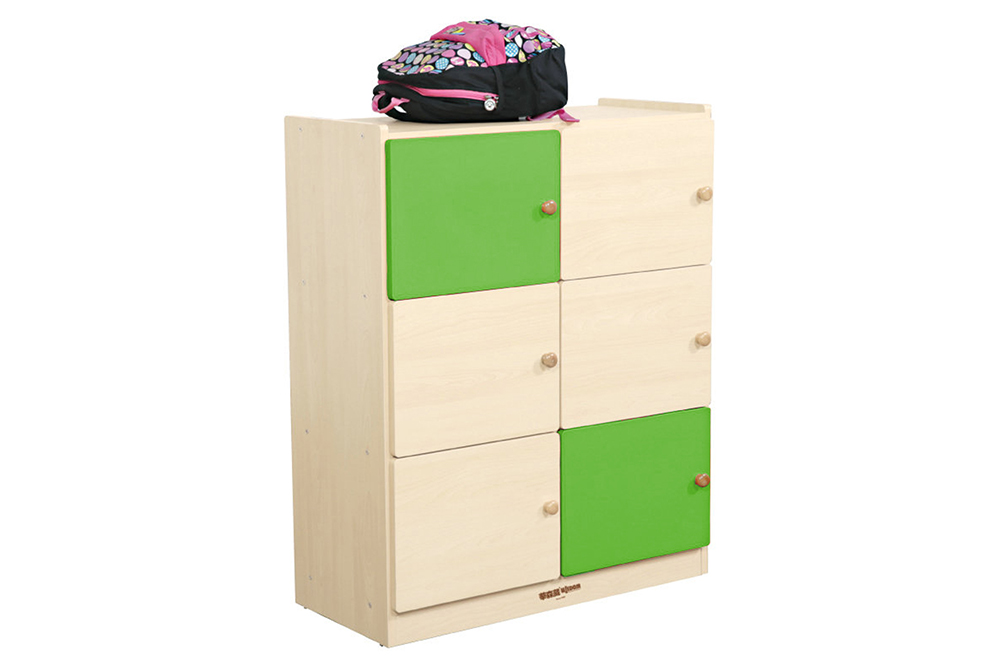 通用立式6格書包櫃