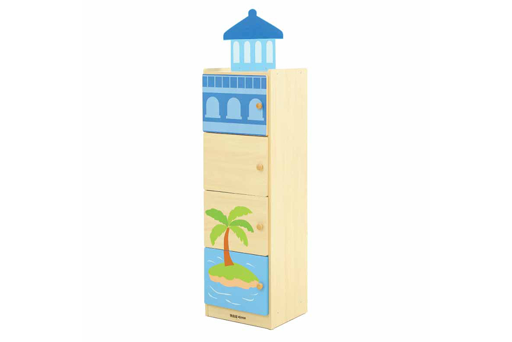 海洋立式4格工作櫃