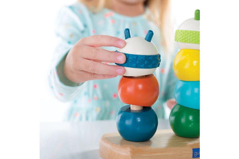 guidecraft 毛毛蟲感官積木