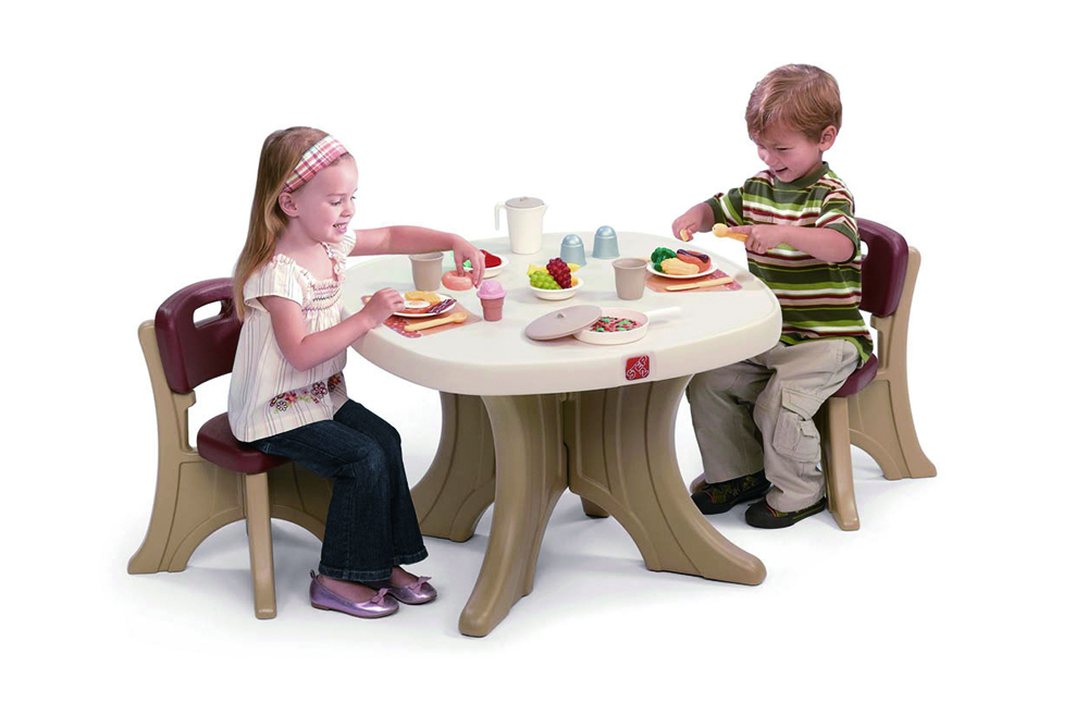 桌椅組合C款（棕色)