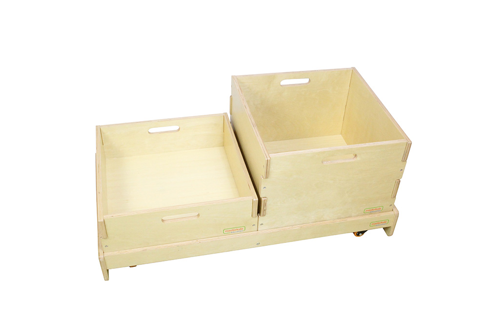 Masterkidz 教具儲物系列-帶輪底座(長方)