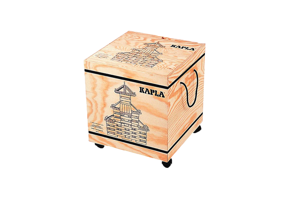KAPLA 原木積木-含附輪木箱(1000PCS)