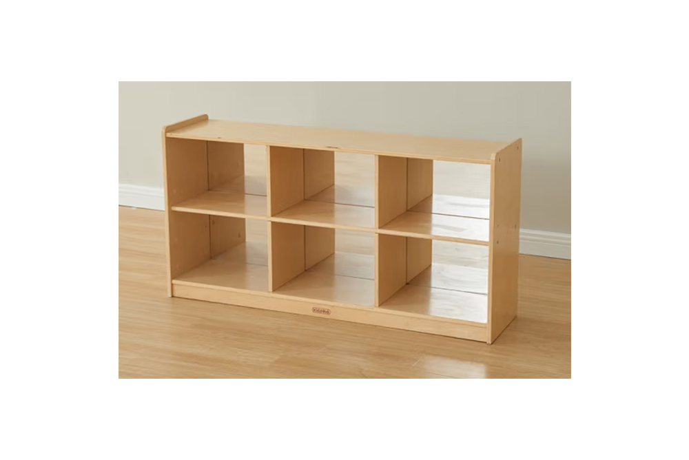 masterkidz 鏡面耐刮背板六格櫃 (120L)