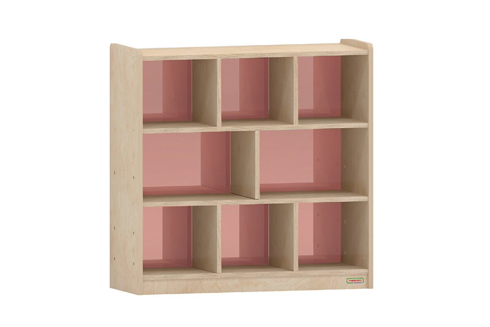 masterkidz 彩色透視耐刮背板八格櫃 (80L)