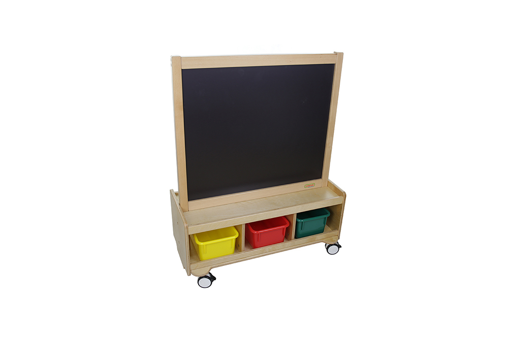 masterkidz 移動式美術屏風-黑板與白板