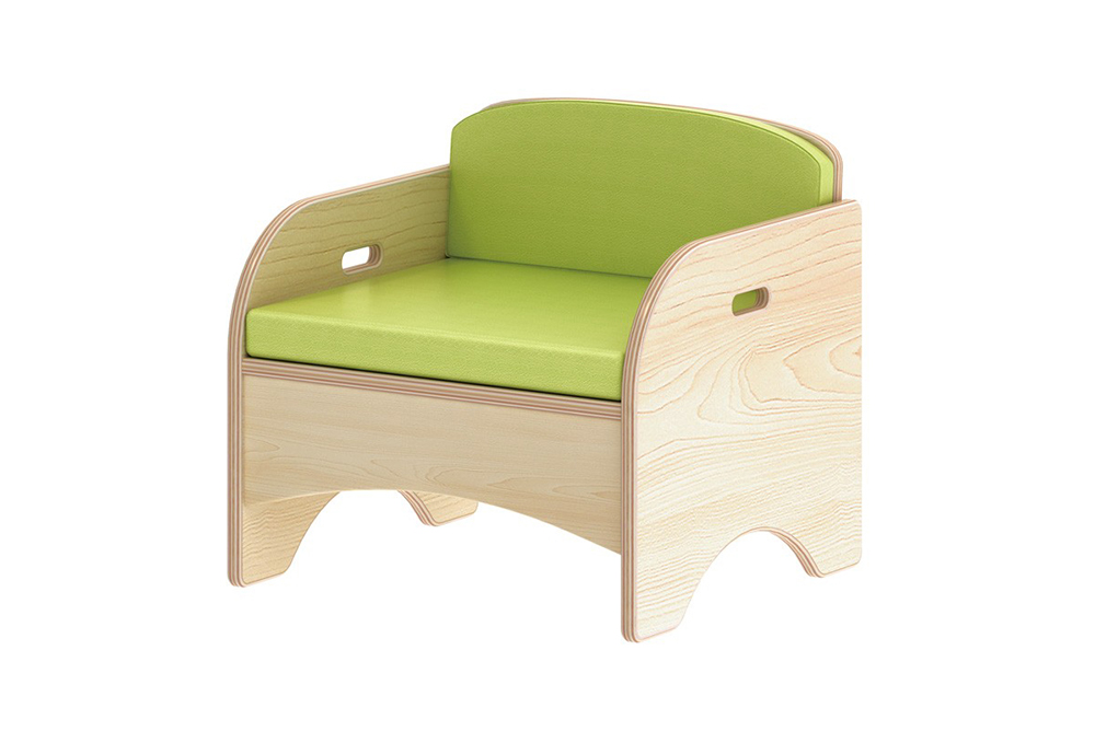 單人閱讀沙發-蘋果綠