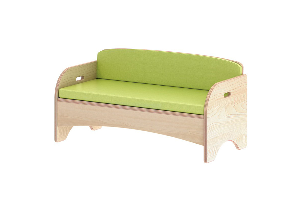 雙人閱讀沙發-蘋果綠