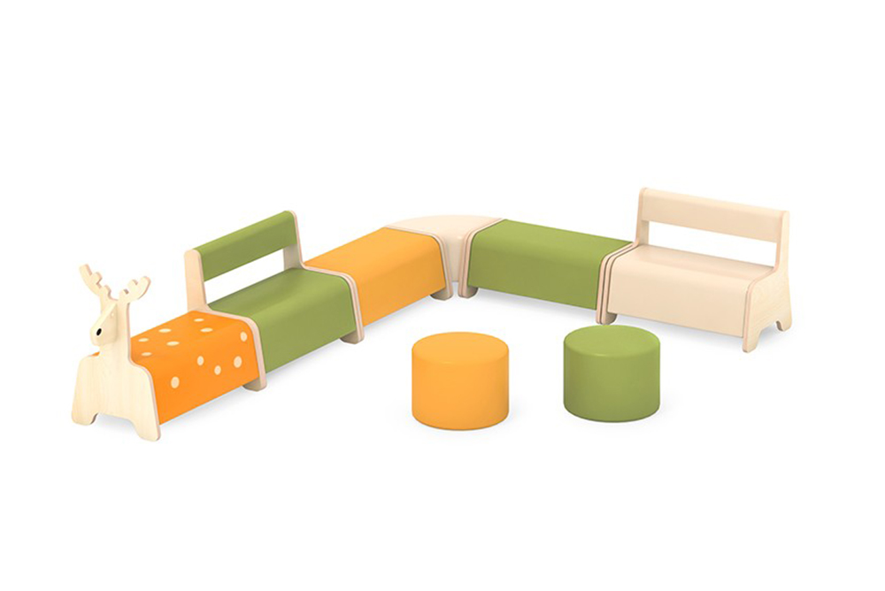 單色沙發座椅-多彩色組合A