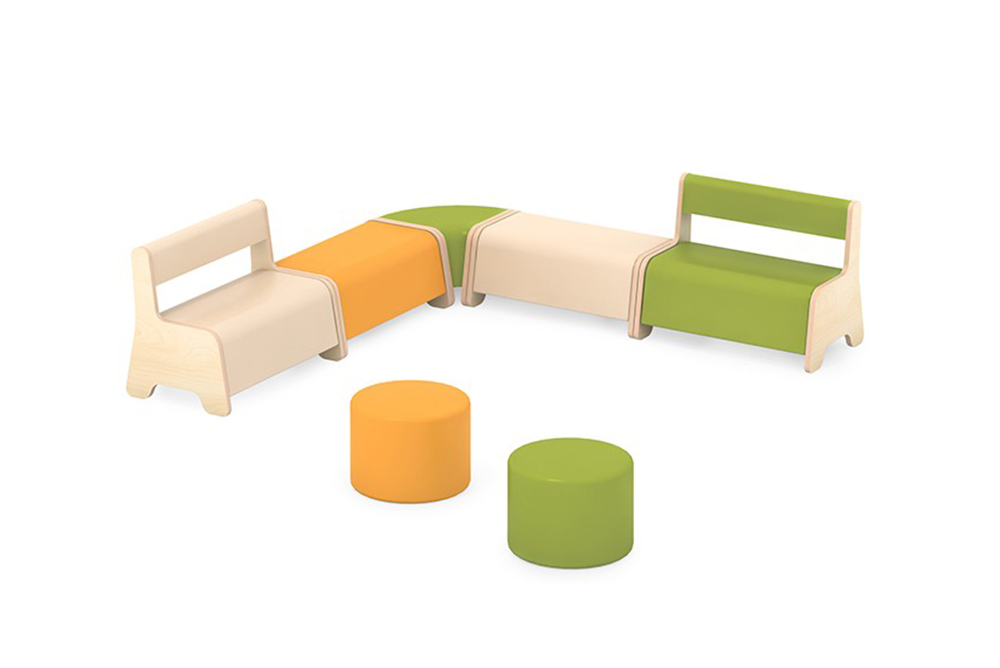 單色沙發座椅-多彩色組合B