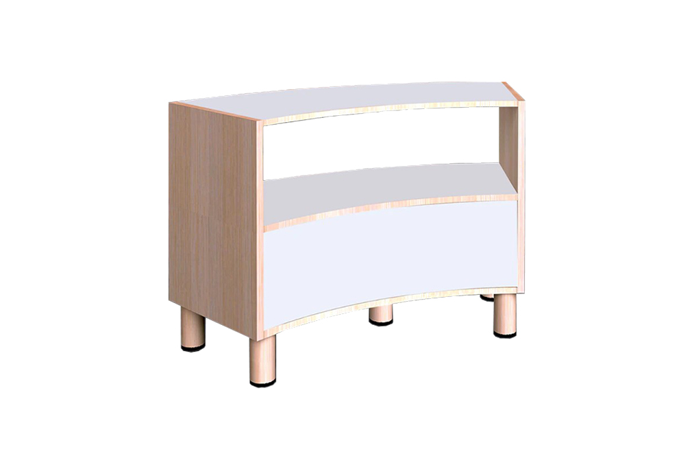 GAM 45度雙層半開口曲櫃