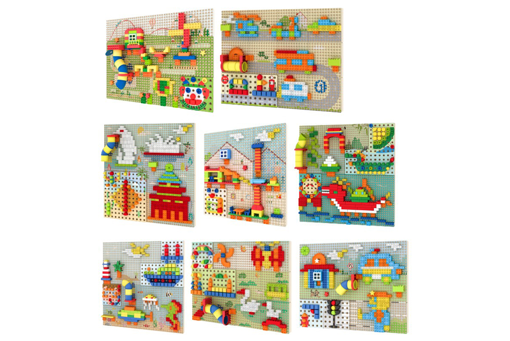 拼插牆板積木包-加強包