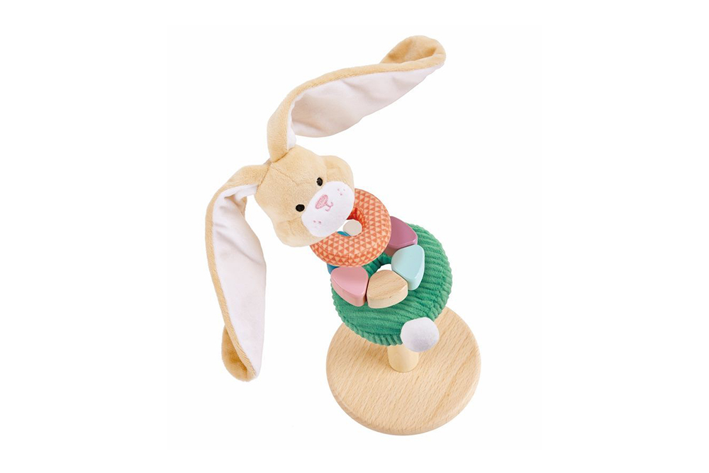 德國 Hape 趣味小兔子堆塔 