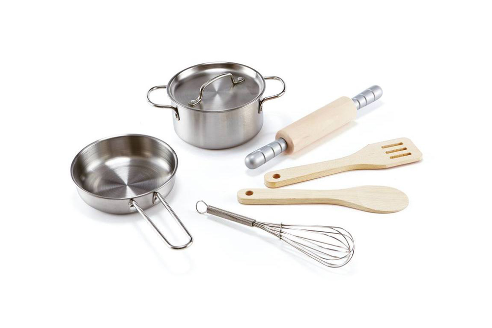 德國 Hape 小小美食家金屬廚具組