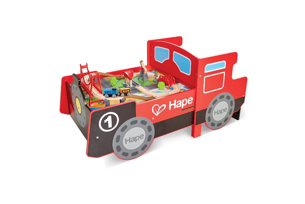 Hape 抽屜式火車頭遊戲桌