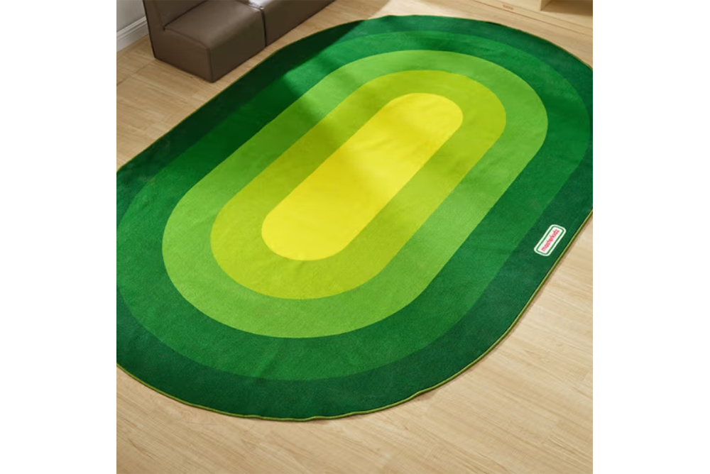 masterkidz 橢圓形地毯(漸層草原色)