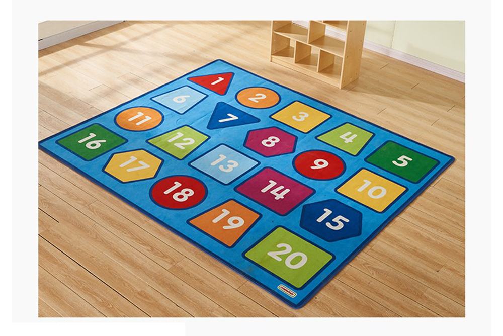 masterkidz 數字幾何形狀地毯