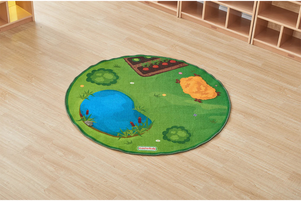 masterkidz 圓形地毯(農場)