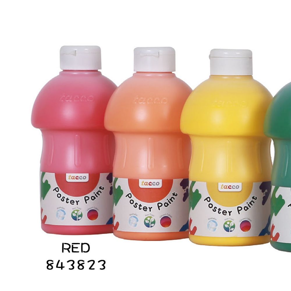 兒童繪畫顏料500ml-紅