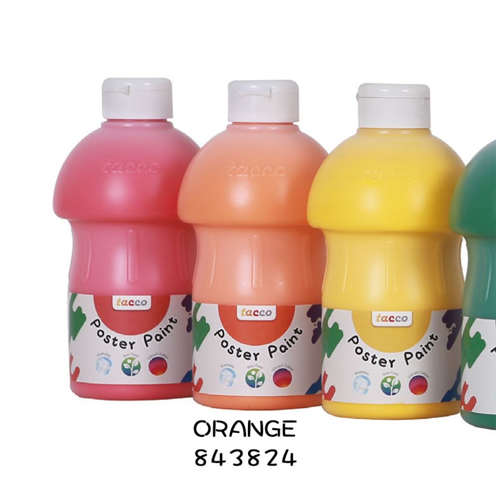 兒童繪畫顏料500ml-橘