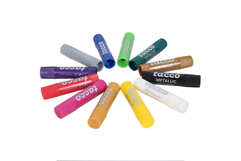 12色金屬色絲滑油畫棒