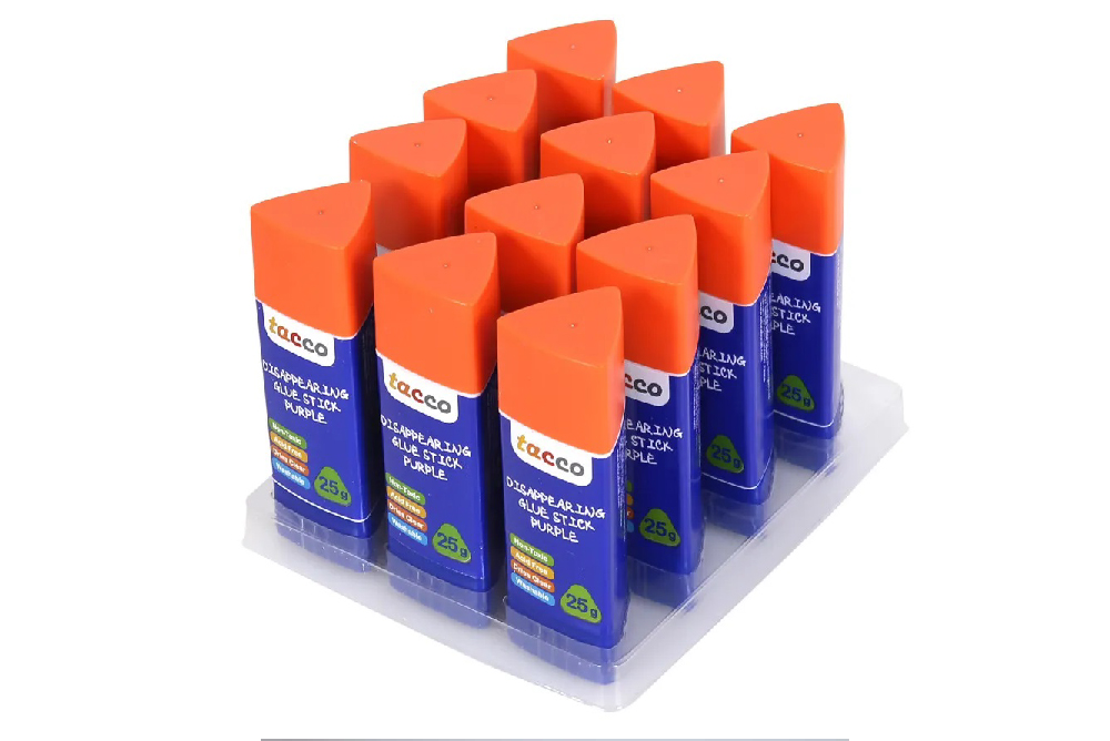 三角形有色固體膠12支裝