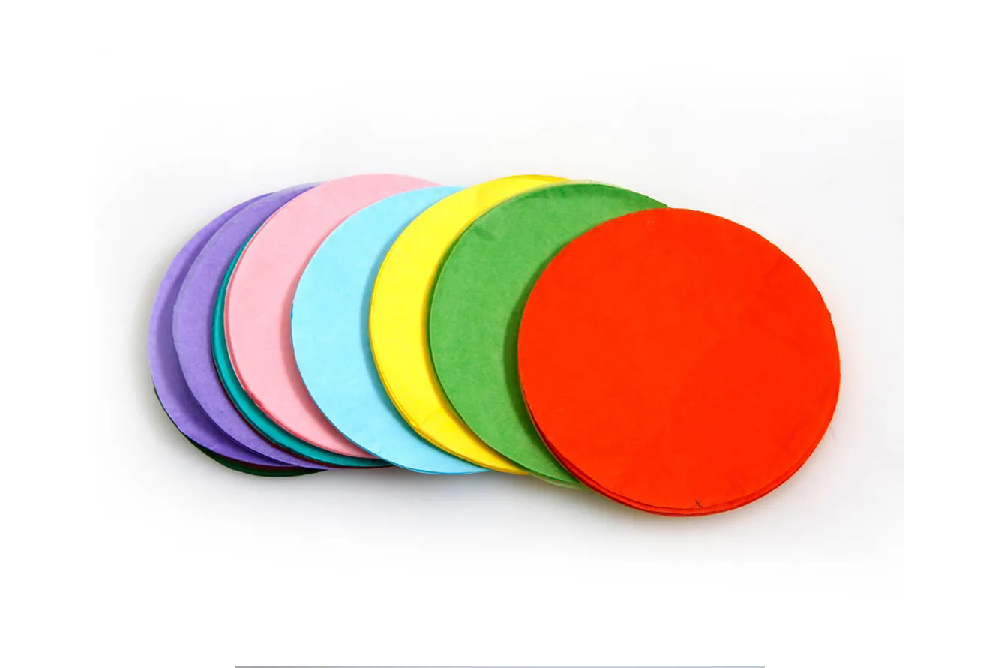 圓形彩色拷貝紙
