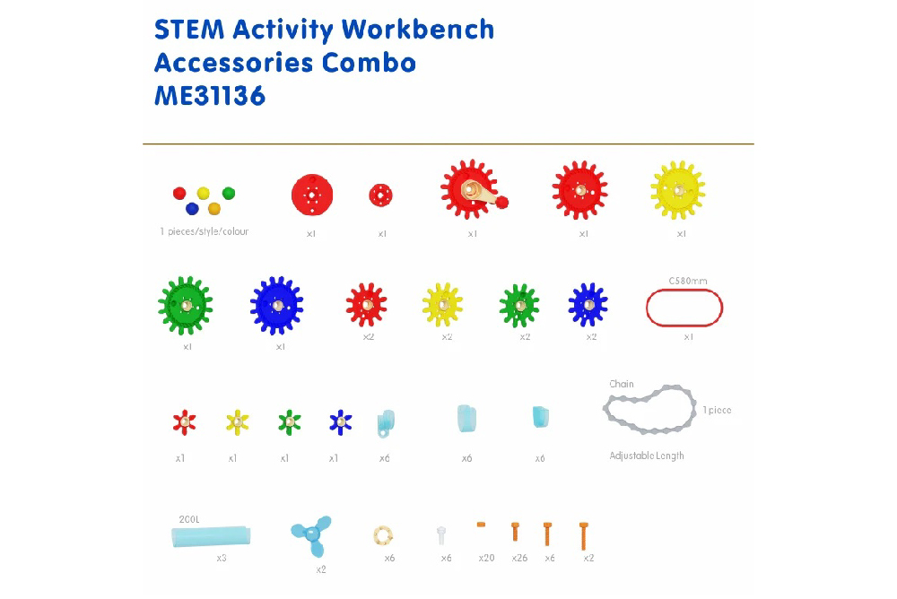 Masterkidz STEAM 活動桌配件套組