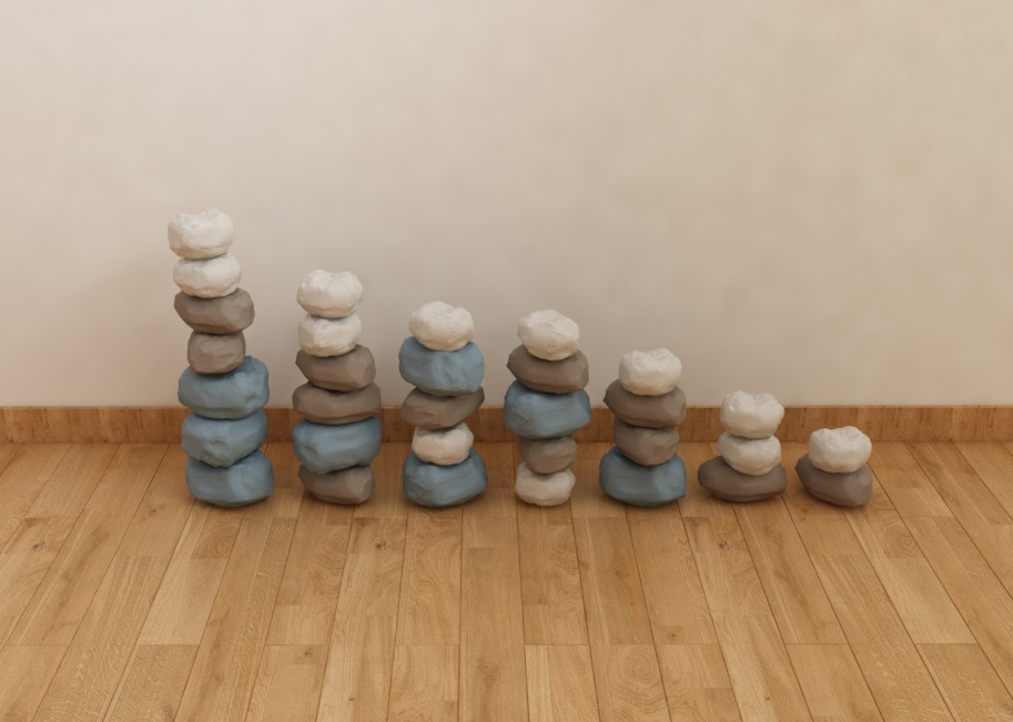 Masterkidz 建構遊戲軟石塊 (40件套)