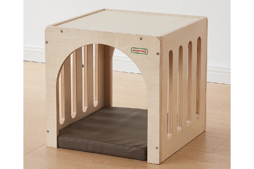 masterkidz 0-3體能感統系列-攀爬立方-2入口配兩側柵欄