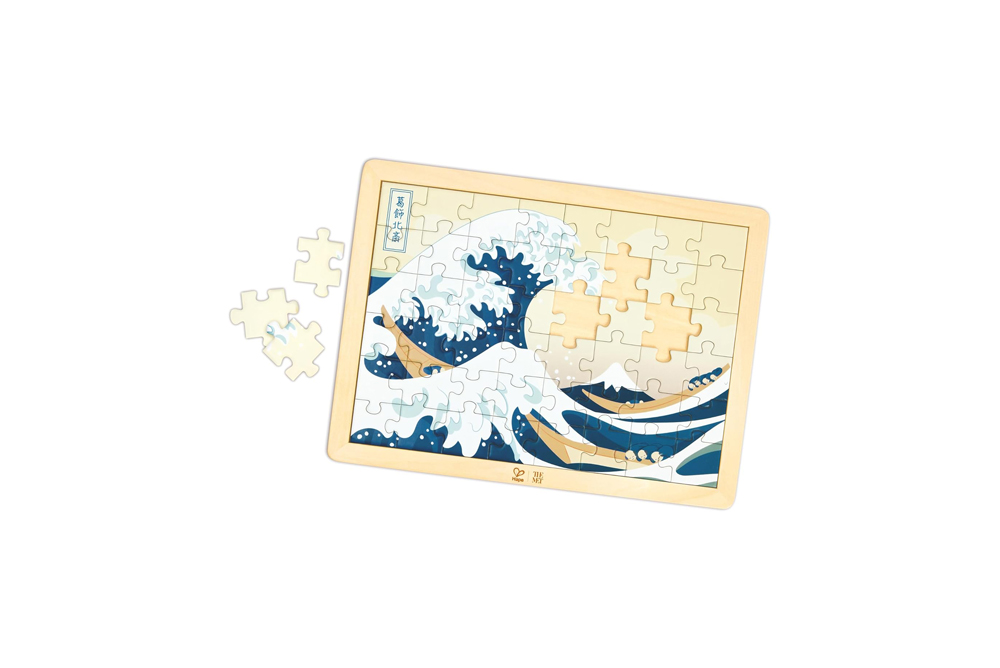 Hape 葛飾北齋《神奈川衝浪裏》拼圖