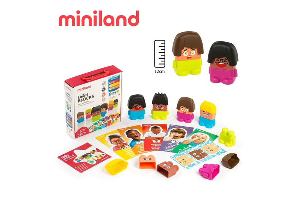 miniland 情緒認知人物積木組