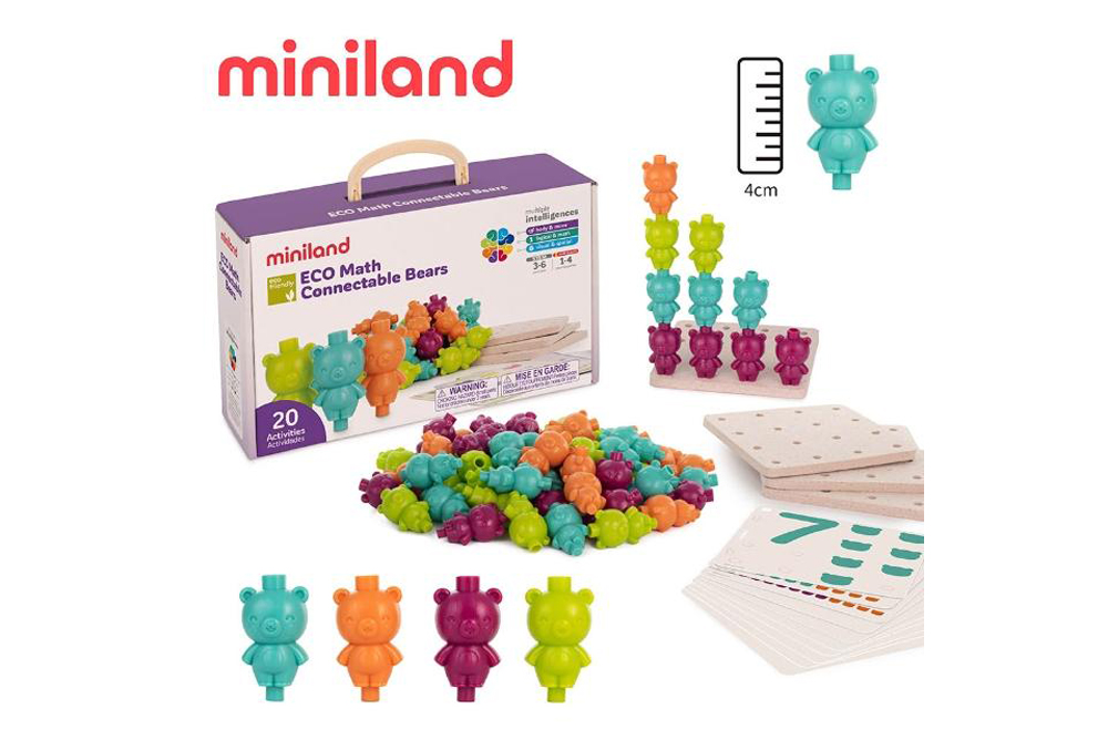 miniland ECO彩虹熊分類排序訓練64入