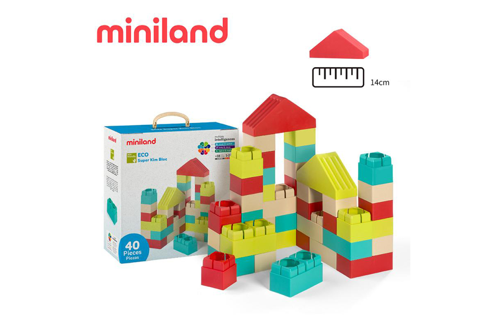 miniland ECO大尺寸軟積木40入