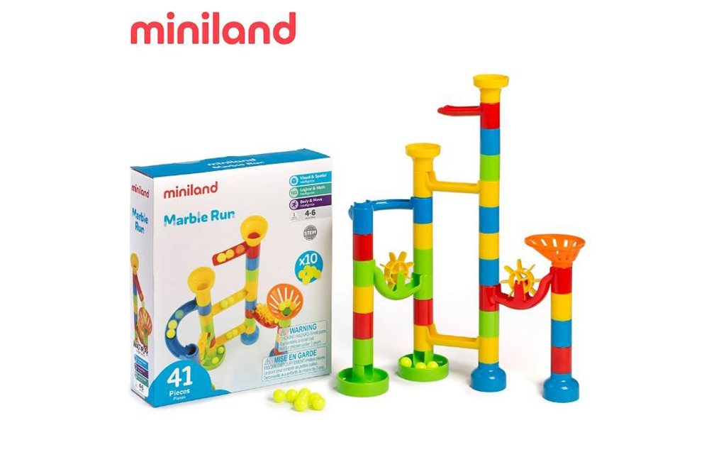 miniland 軌道滾珠旋轉積木41片組
