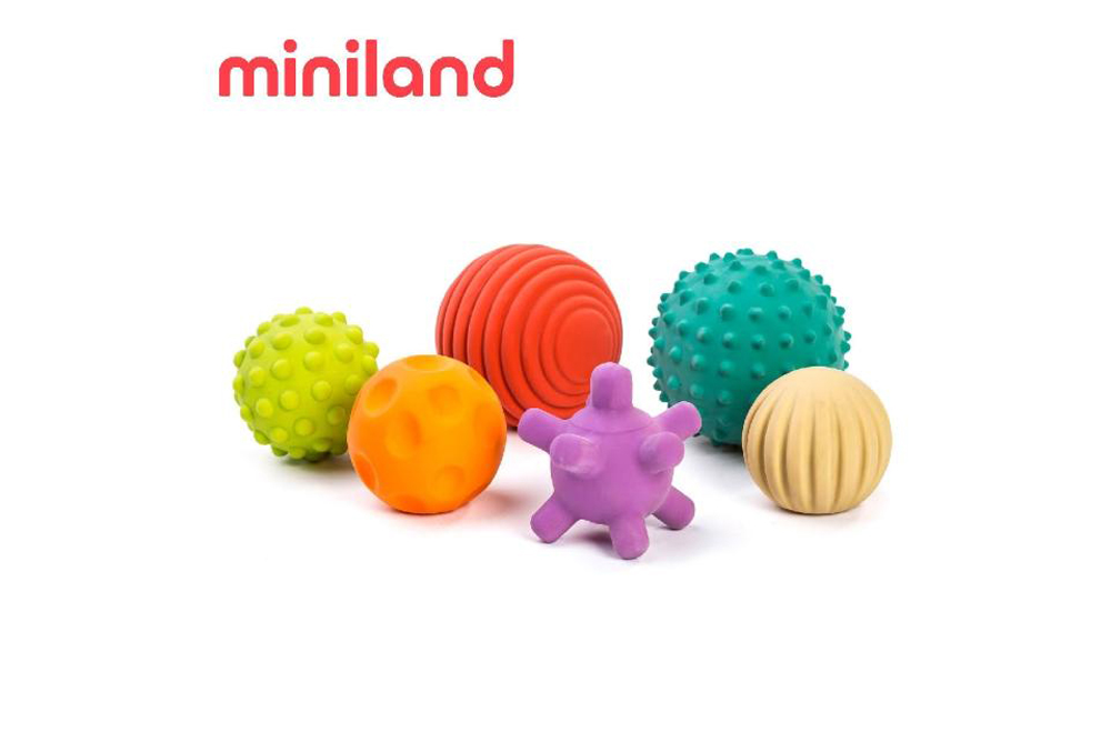 miniland ECO天然感官球組6入(可咬)