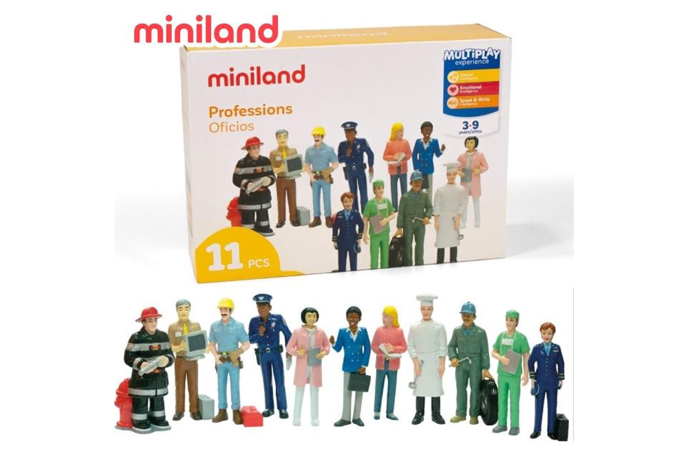 miniland 專業人士角色學習造型人偶11入組