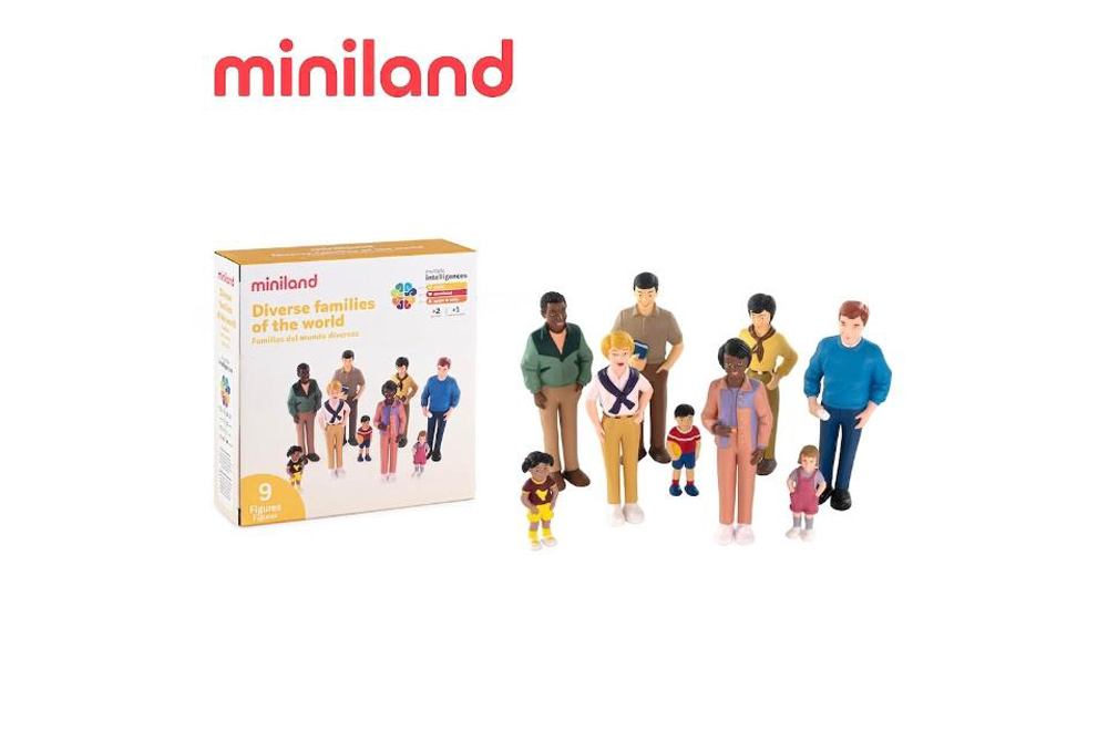 miniland 多元文化造型人偶9件組