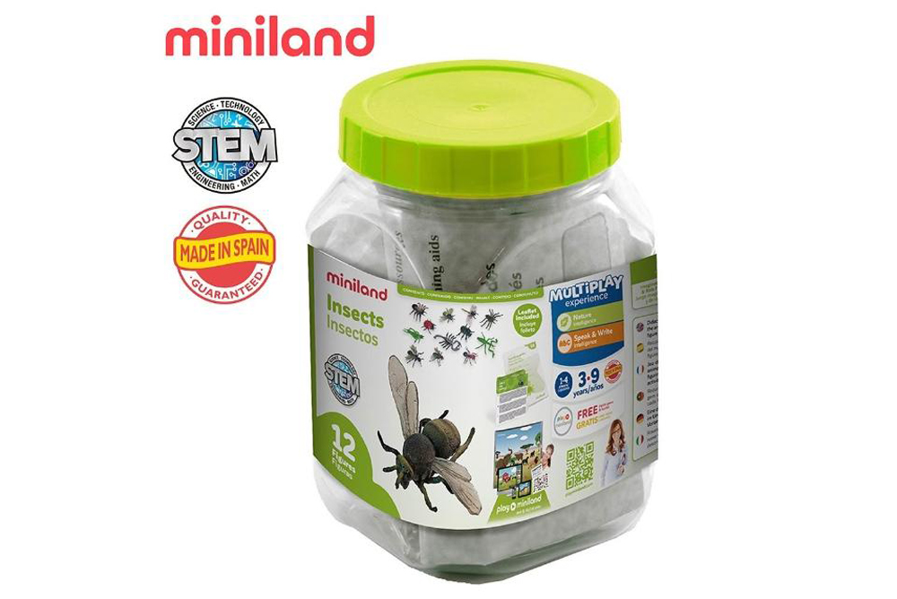 miniland 動物星球12件組-蟲蟲世界