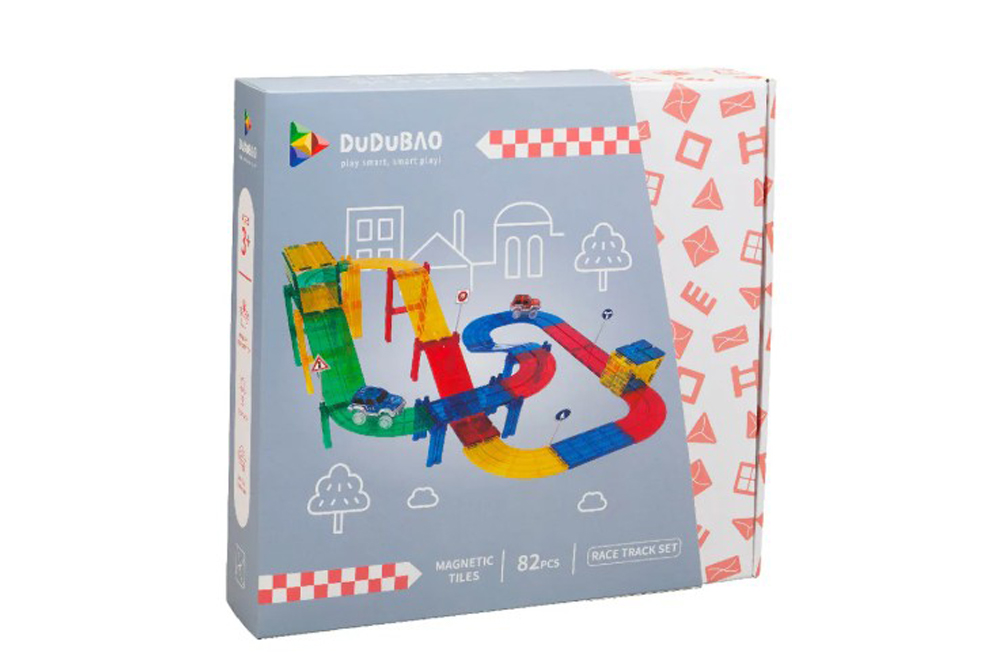 DUDUBAO磁力片－極速賽道82PCS
