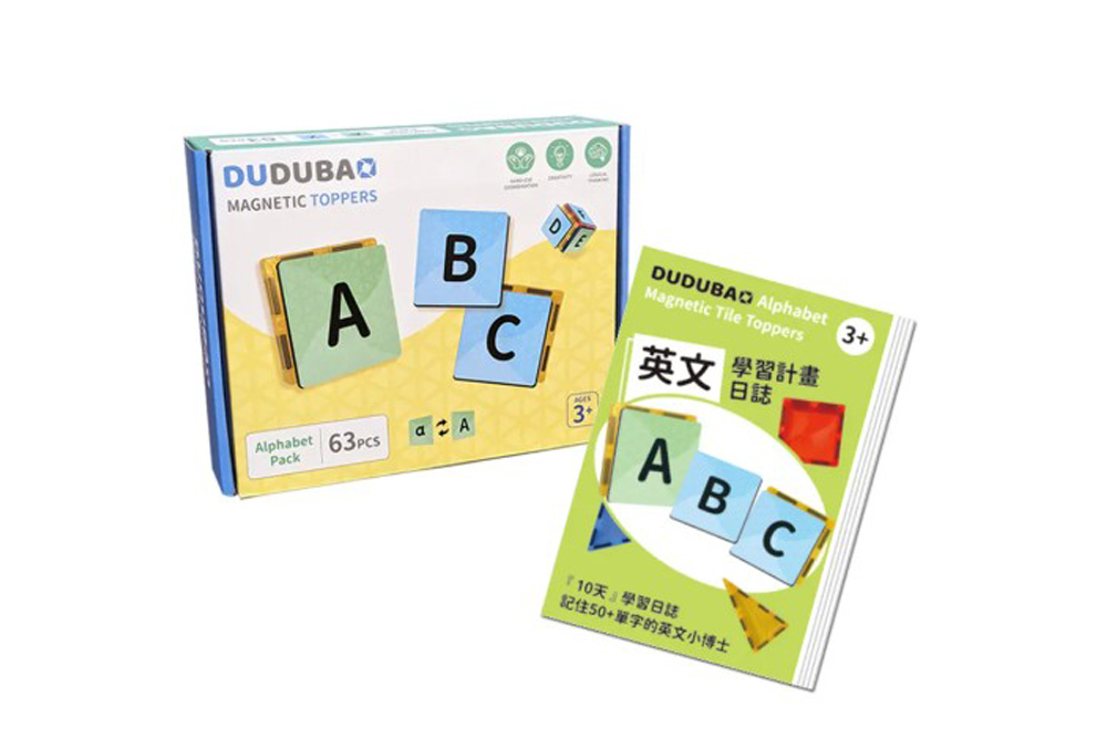DUDUBAO英文ABC學習卡片組(磁力片專用63片)